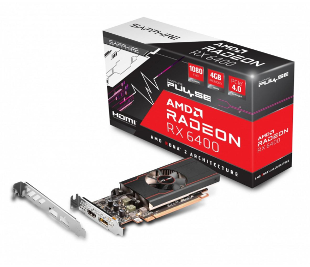 SAPPHIRE TECHNOLOGY Radeon RX 6400 PULSE GAMING 4GB GDDR6 64bit DP/HDMI 11315-01-20G - 742557 - zdjęcie 8